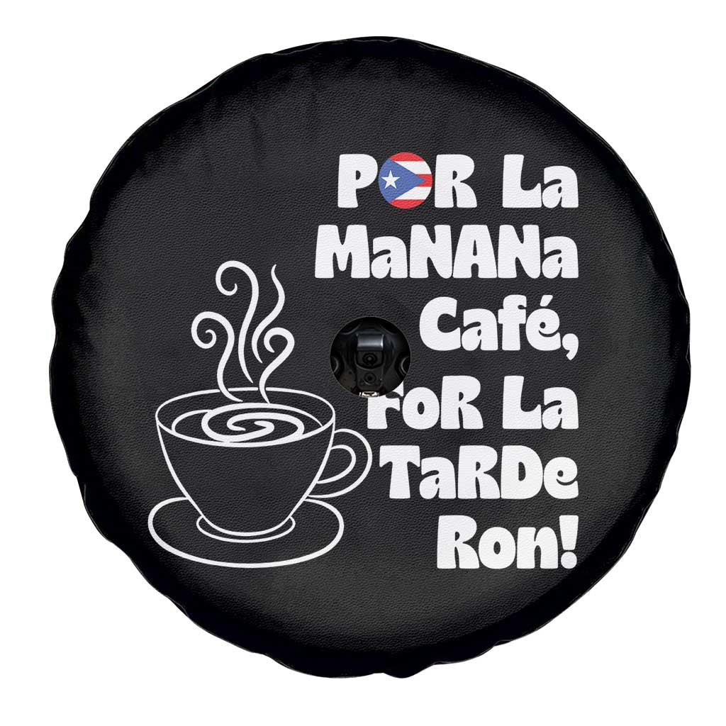 Por La Mañana Cafe Spare Tire Cover Puerto Rican Music Lover Coffee Fan TS14 Print Your Wear