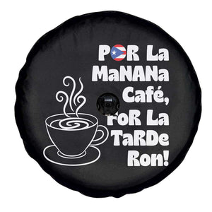 Por La Mañana Cafe Spare Tire Cover Puerto Rican Music Lover Coffee Fan TS14 Print Your Wear