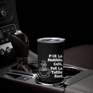 Por La Mañana Cafe Tumbler Cup Puerto Rican Music Lover Coffee Fan TS14 Print Your Wear