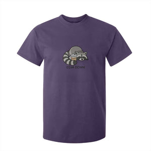 Diva Down T Shirt For Kid Funny Raccoon Relaxed TS14 Purple Print Your Wear