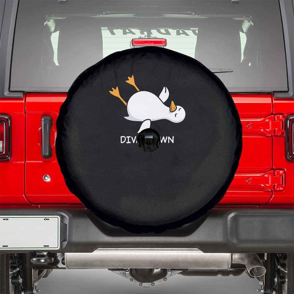 Diva Down Silly Goose Spare Tire Cover Funny Sarcastic Animal Meme TS14 Black Print Your Wear