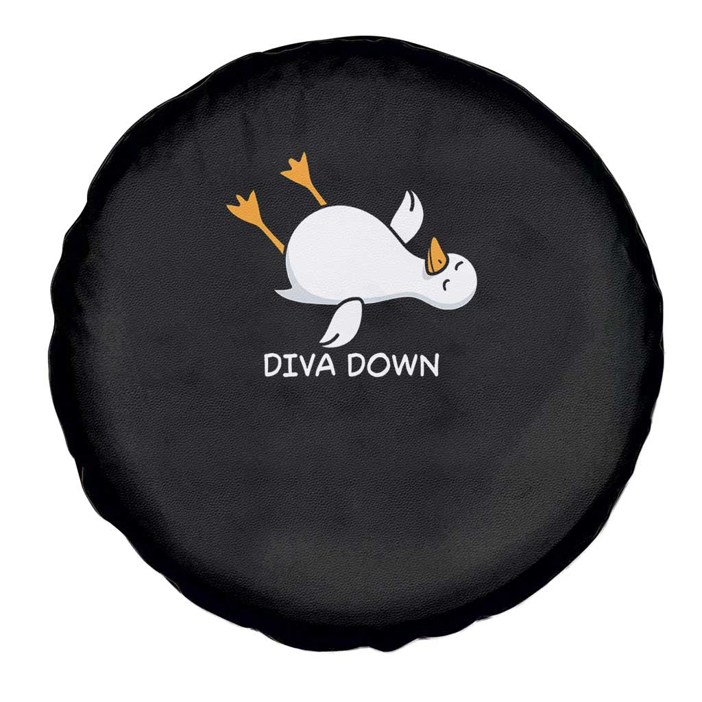 Diva Down Silly Goose Spare Tire Cover Funny Sarcastic Animal Meme TS14 Print Your Wear
