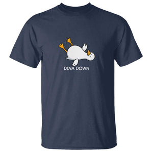 Diva Down Silly Goose T Shirt Funny Sarcastic Animal Meme TS14 Navy Print Your Wear