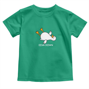 Diva Down Silly Goose Toddler T Shirt Funny Sarcastic Animal Meme TS14 Irish Green Print Your Wear