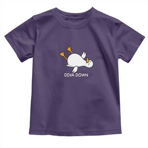 Diva Down Silly Goose Toddler T Shirt Funny Sarcastic Animal Meme TS14 Purple Print Your Wear
