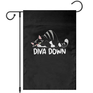 Diva Down Garden Flag Funny Sarcastic Cat Meme TS14 Black Print Your Wear