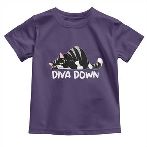 Diva Down Toddler T Shirt Funny Sarcastic Cat Meme TS14 Purple Print Your Wear