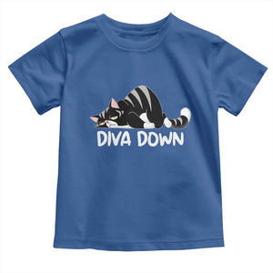 Diva Down Toddler T Shirt Funny Sarcastic Cat Meme TS14 Royal Blue Print Your Wear