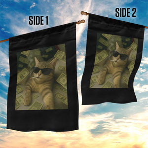 Funny Smoking Cat Selfie Meme Garden Flag Gen Z Joke TS14 Print Your Wear