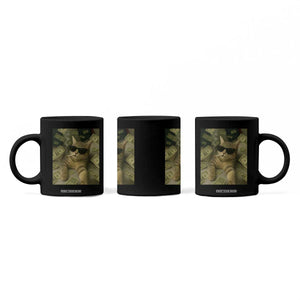 Funny Smoking Cat Selfie Meme Coffee Mug Gen Z Joke TS14 Print Your Wear