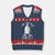 Funny Ghost Halloween V-Neck Knit Sweater Vest I Am Too Old For This Sheet TS14 Navy Red Print Your Wear