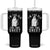 Funny Ghost Halloween Tumbler With Handle I Am Too Old For This Sheet - Print Your Wear