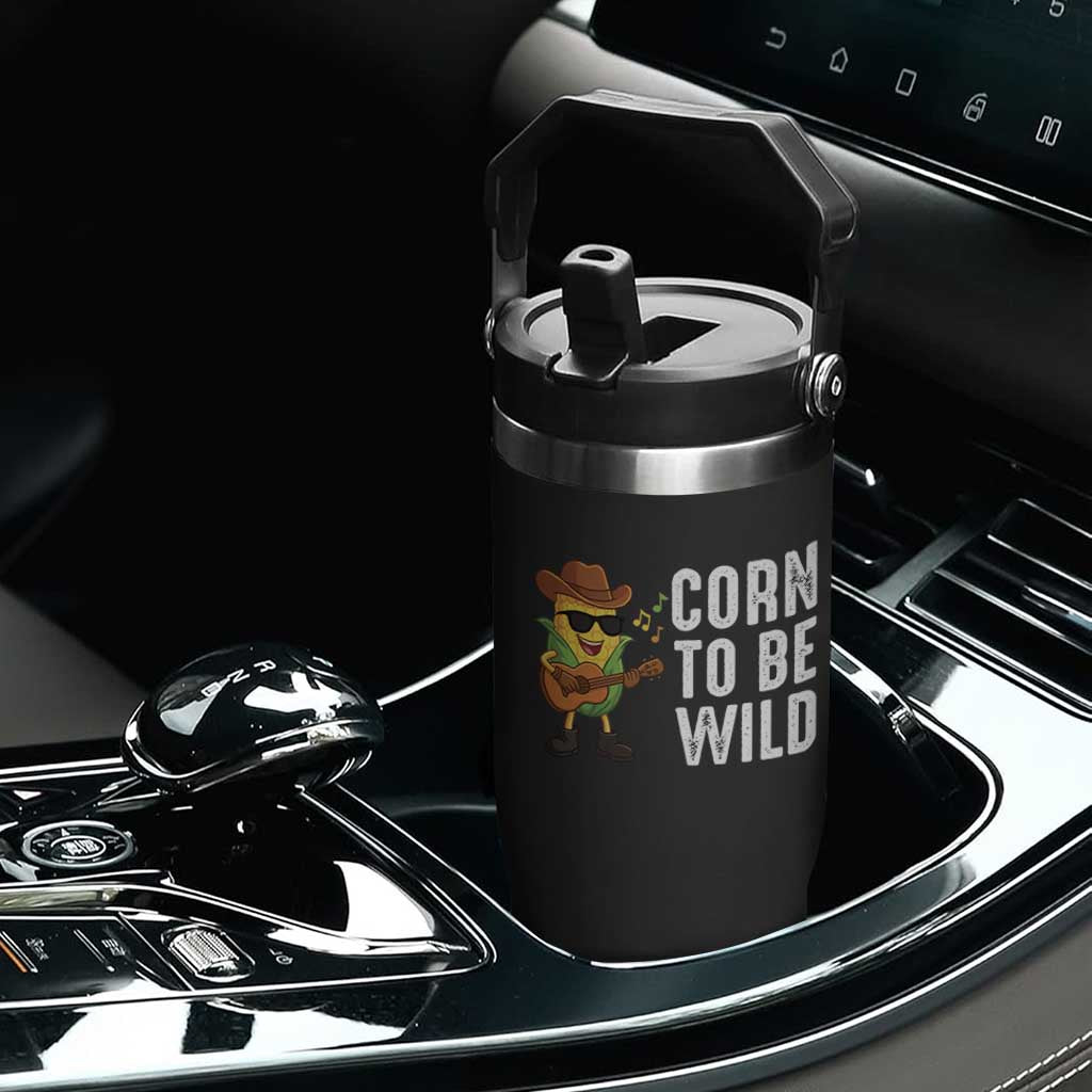 Corn To Be Wild Flip Straw Tumbler Funny Cowboy Cornboy TS14 Print Your Wear