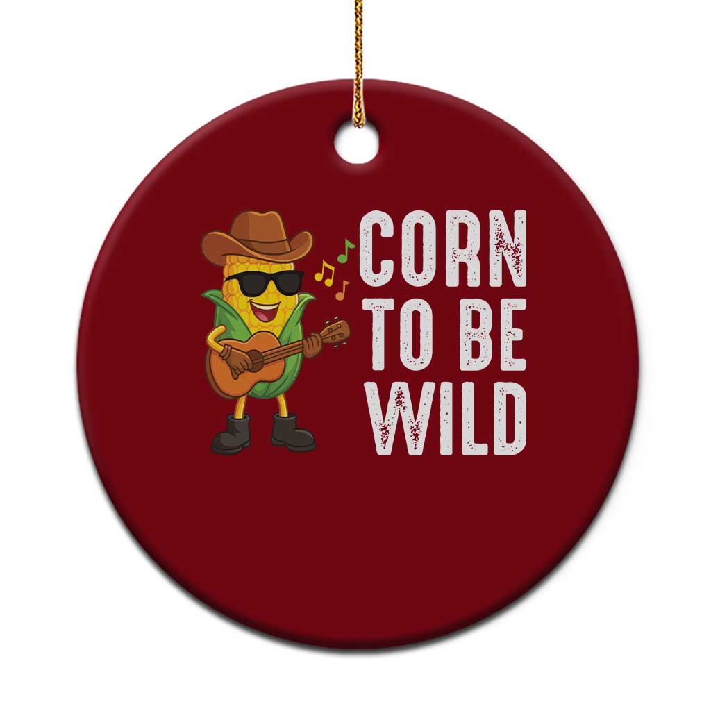 Corn To Be Wild Ceramic Ornament Funny Cowboy Cornboy TS14 1pc Red Print Your Wear
