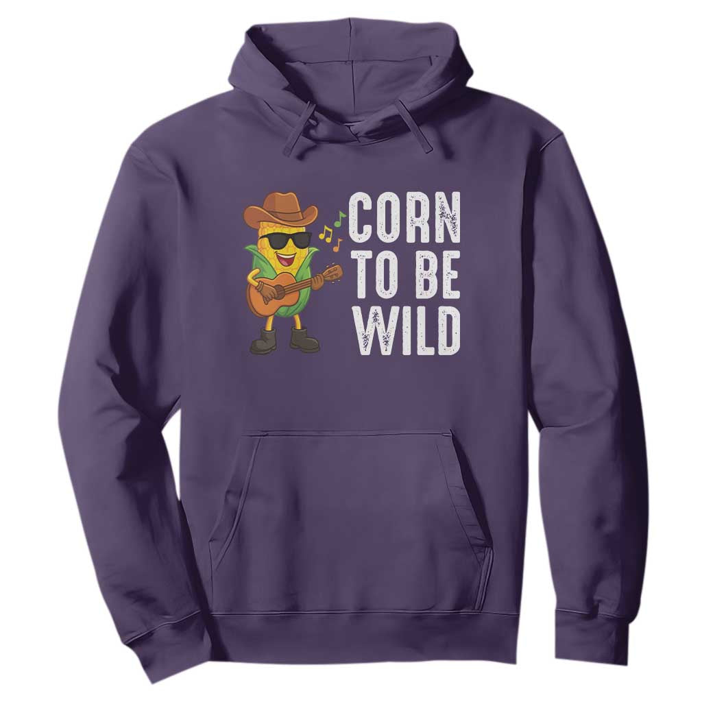 Corn To Be Wild Hoodie Funny Cowboy Cornboy TS14 Purple Print Your Wear