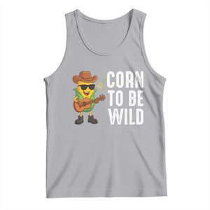 Corn To Be Wild Tank Top Funny Cowboy Cornboy TS14 Athletic Heather Print Your Wear