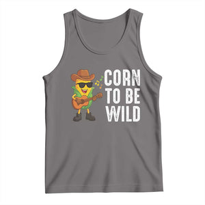 Corn To Be Wild Tank Top Funny Cowboy Cornboy TS14 Deep Heather Print Your Wear