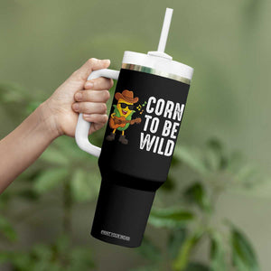 Corn To Be Wild Tumbler With Handle Funny Cowboy Cornboy TS14 Print Your Wear