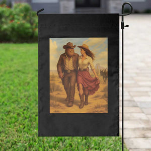 Cowboy Bigfoot Garden Flag Funny Sasquatch Dancing Cowgirl Western Country TS14 Print Your Wear