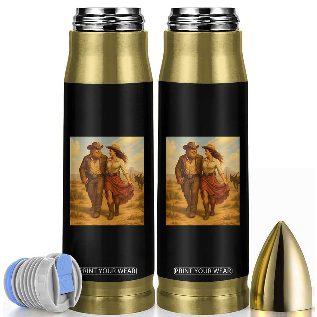 Cowboy Bigfoot Bullet Tumbler Funny Sasquatch Dancing Cowgirl Western Country TS14 White Print Your Wear