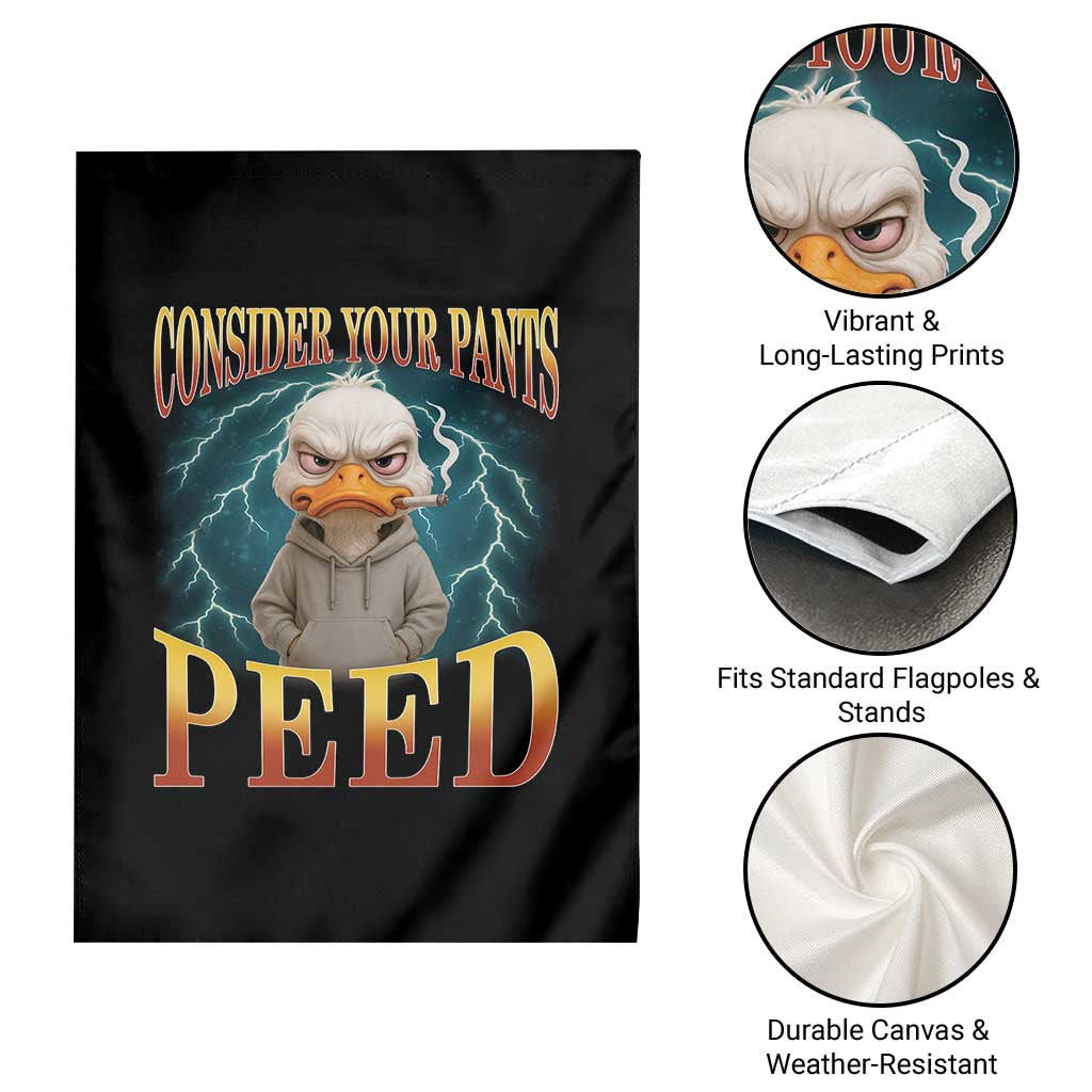 Funny Smoking Goose Meme Garden Flag Consider Your Pants Peed TS14 Print Your Wear