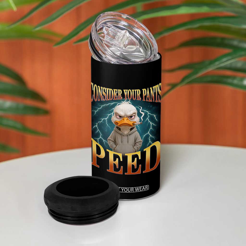 Funny Smoking Goose Meme 4 in 1 Can Cooler Tumbler Consider Your Pants Peed TS14 Print Your Wear