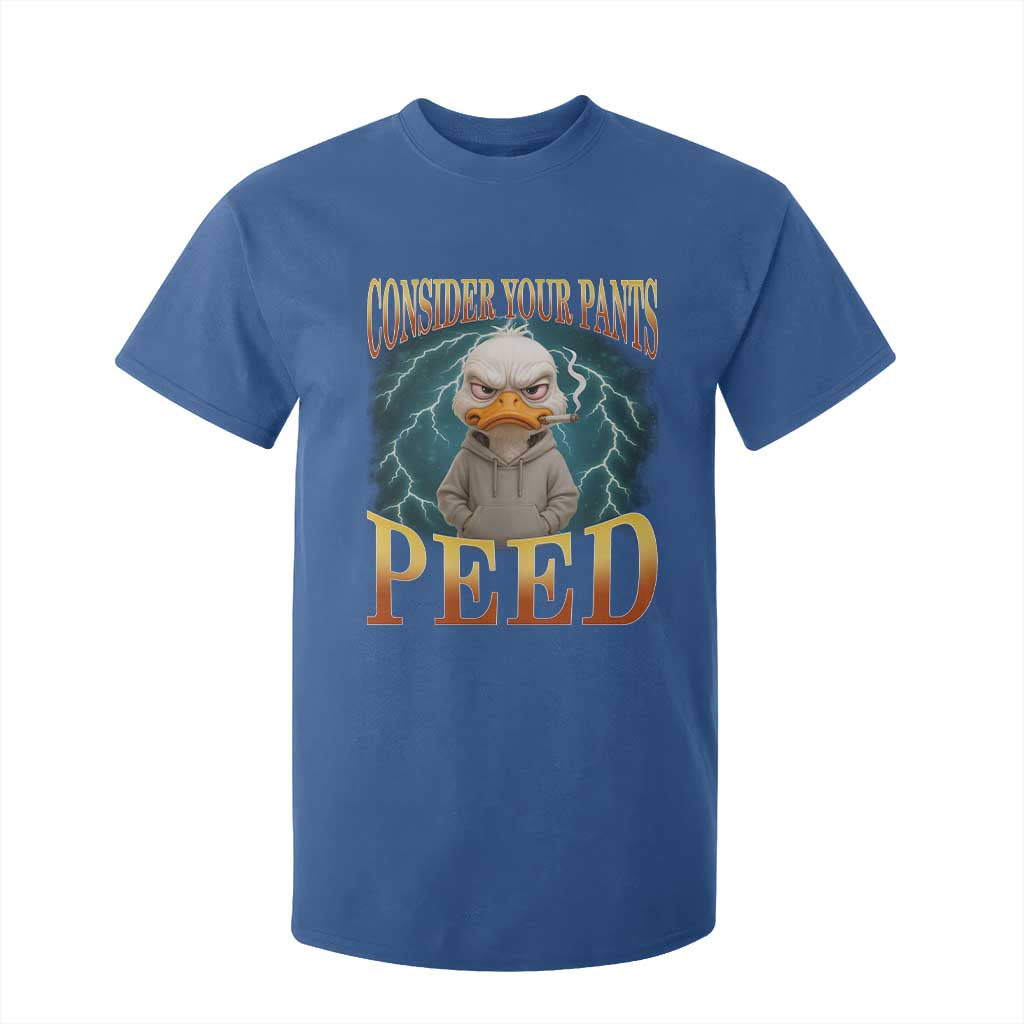 Funny Smoking Goose Meme T Shirt For Kid Consider Your Pants Peed TS14 Royal Blue Print Your Wear