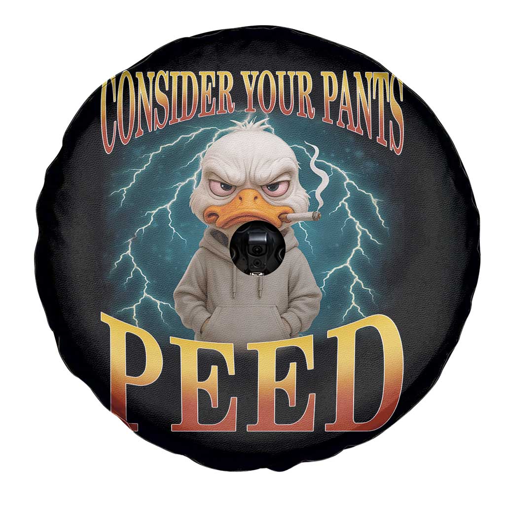 Funny Smoking Goose Meme Spare Tire Cover Consider Your Pants Peed TS14 Print Your Wear