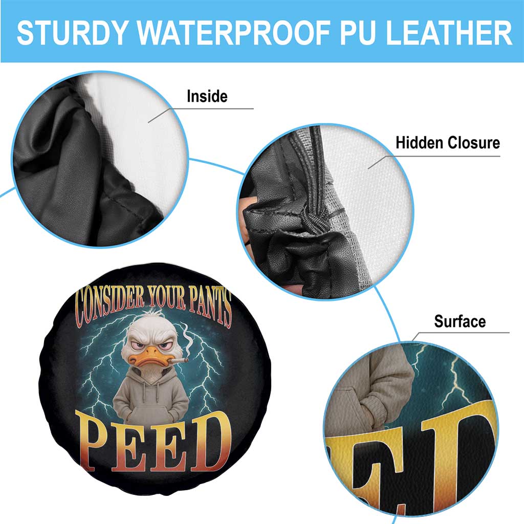 Funny Smoking Goose Meme Spare Tire Cover Consider Your Pants Peed TS14 Print Your Wear
