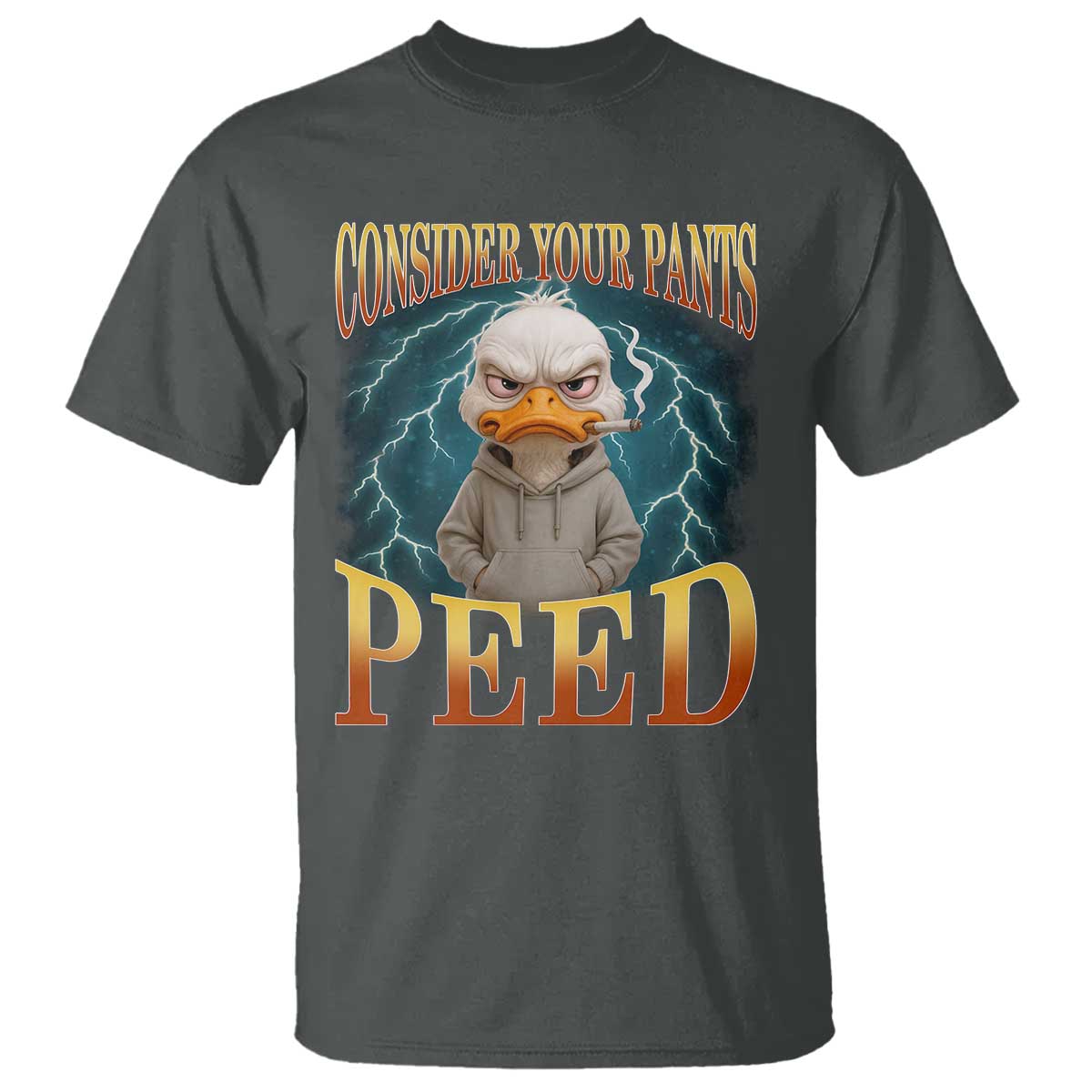 Funny Smoking Goose Meme T Shirt Consider Your Pants Peed TS14 Dark Heather Print Your Wear