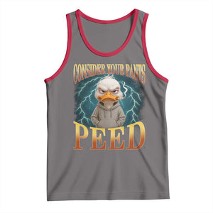 Funny Smoking Goose Meme Tank Top Consider Your Pants Peed TS14 Deep Heather Red Print Your Wear