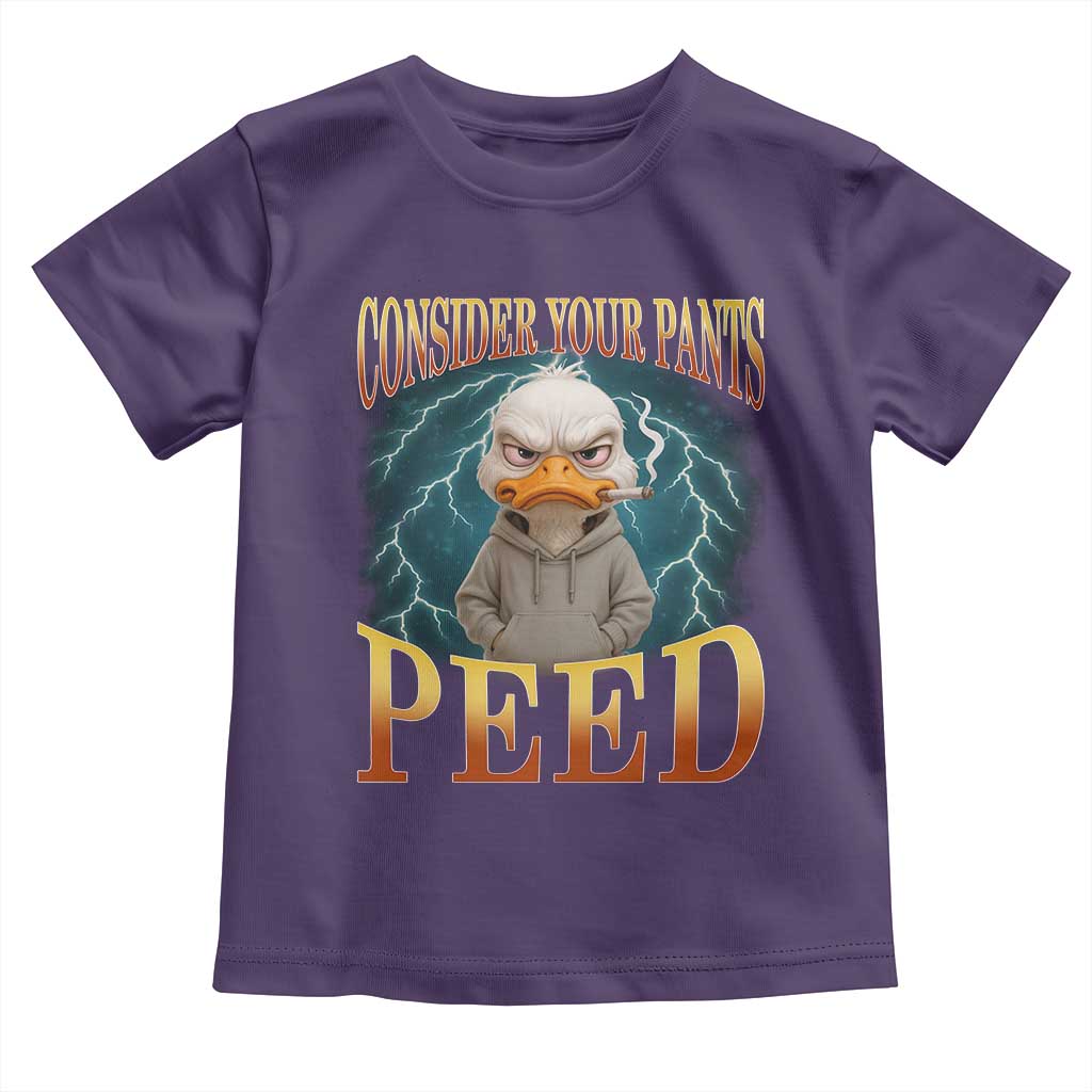 Funny Smoking Goose Meme Toddler T Shirt Consider Your Pants Peed TS14 Purple Print Your Wear