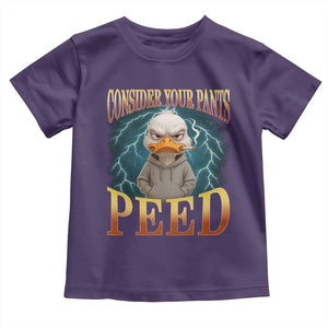 Funny Smoking Goose Meme Toddler T Shirt Consider Your Pants Peed TS14 Purple Print Your Wear