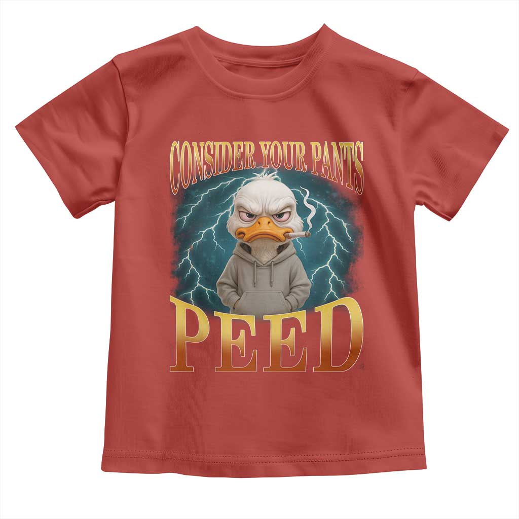 Funny Smoking Goose Meme Toddler T Shirt Consider Your Pants Peed TS14 Red Print Your Wear