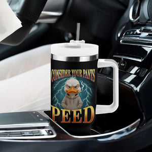 Funny Smoking Goose Meme Tumbler With Handle Consider Your Pants Peed TS14 Print Your Wear