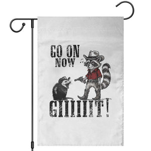 Funny Cowboy Raccoon Opossum Garden Flag Go On Now Git TS14 Black Print Your Wear
