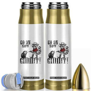 Funny Cowboy Raccoon Opossum Bullet Tumbler Go On Now Git TS14 Black Print Your Wear