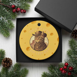 Cowboy Cat Ceramic Ornament You Just Yeehaw Your Last Haw TS14 1pc Yellow Cheese Print Your Wear