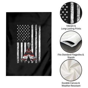 Teepee Pocket Native American Garden Flag American Flag Native Feather Pride Month Indigenous