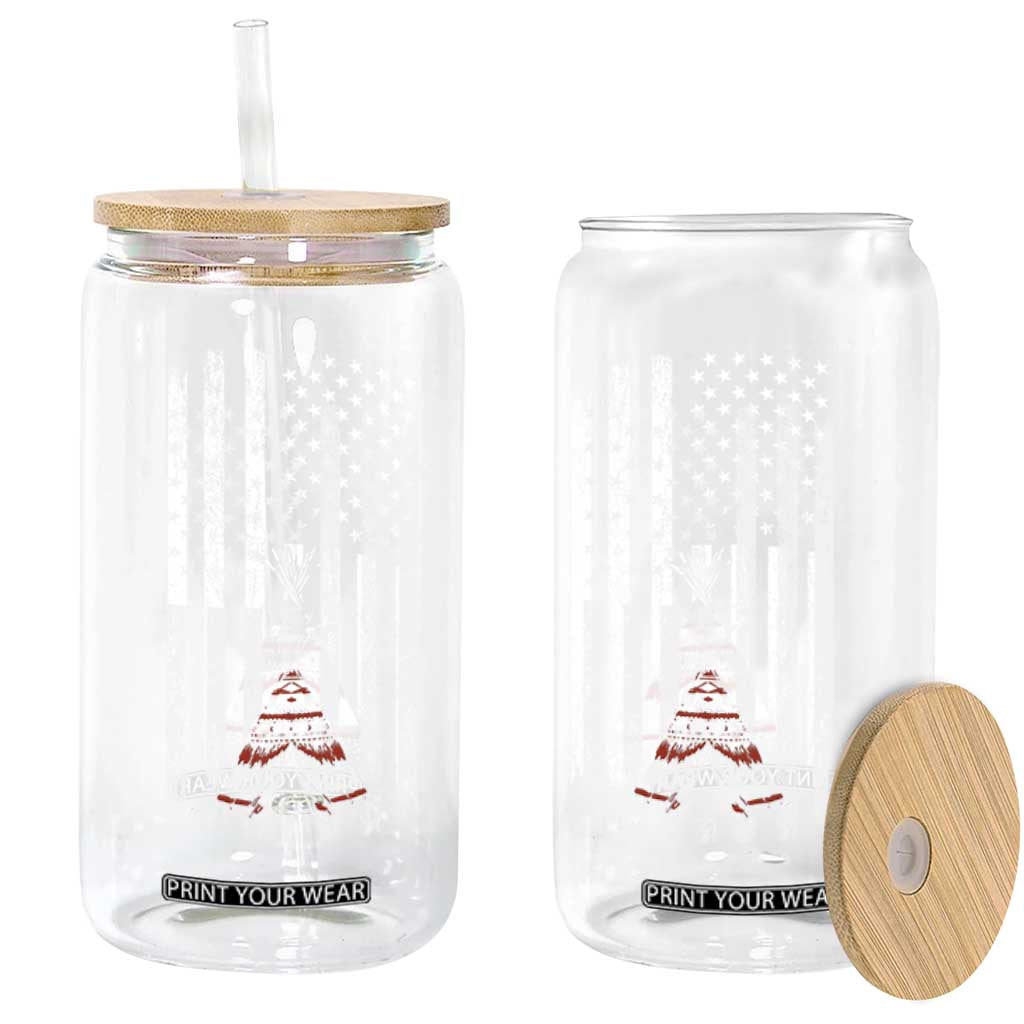 Teepee Pocket Native American Glass Can American Flag Native Feather Pride Month Indigenous