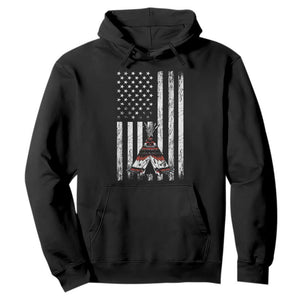 Teepee Pocket Native American Hoodie American Flag Native Feather Pride Month Indigenous
