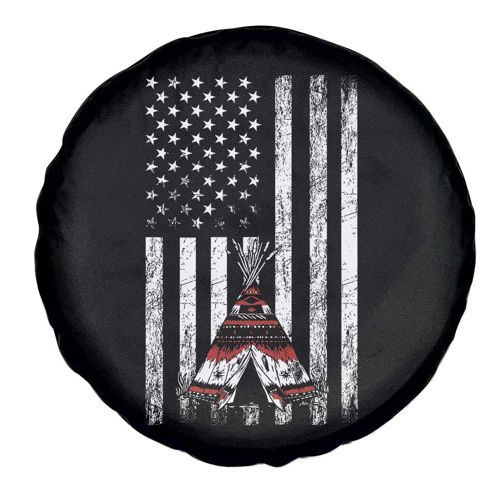 Teepee Pocket Native American Spare Tire Cover American Flag Native Feather Pride Month Indigenous