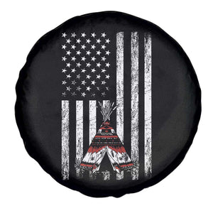 Teepee Pocket Native American Spare Tire Cover American Flag Native Feather Pride Month Indigenous