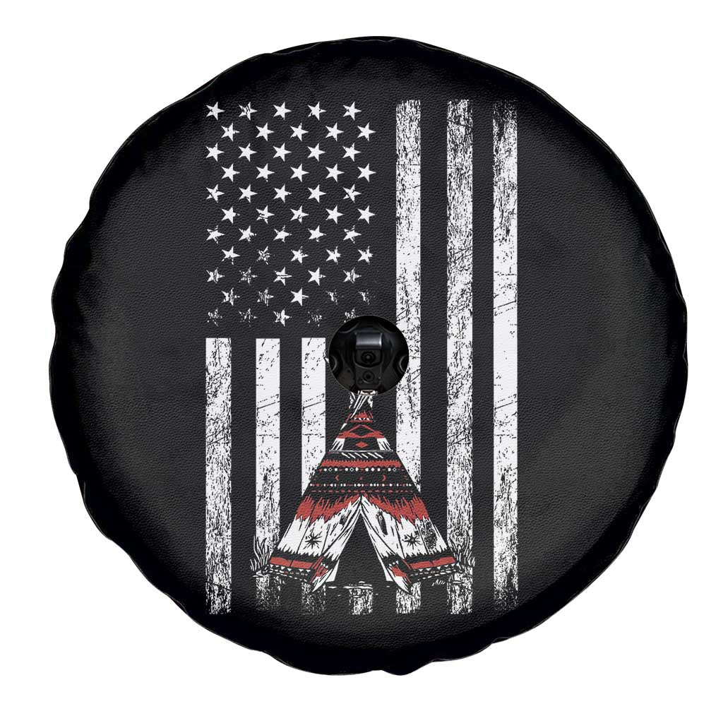 Teepee Pocket Native American Spare Tire Cover American Flag Native Feather Pride Month Indigenous
