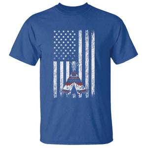 Teepee Pocket Native American T Shirt American Flag Native Feather Pride Month Indigenous