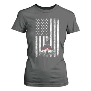 Teepee Pocket Native American T Shirt For Women American Flag Native Feather Pride Month Indigenous