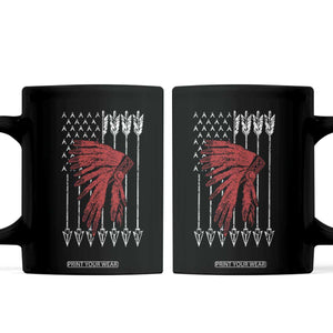 Native American Teepee American Flag Coffee Mug