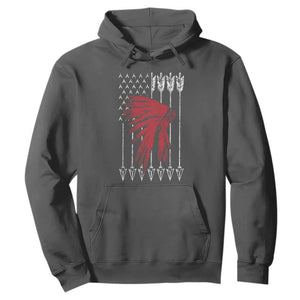 Native American Teepee American Flag Hoodie