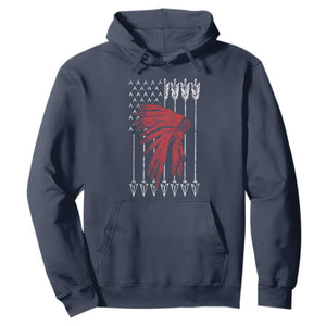 Native American Teepee American Flag Hoodie