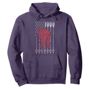 Native American Teepee American Flag Hoodie
